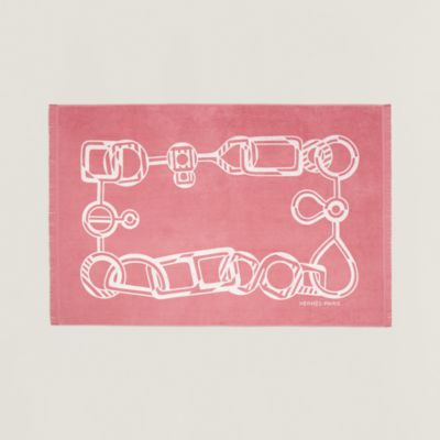 ビーチタオル 《マイヨン・マラン》 - ピンク | Hermès - エルメス